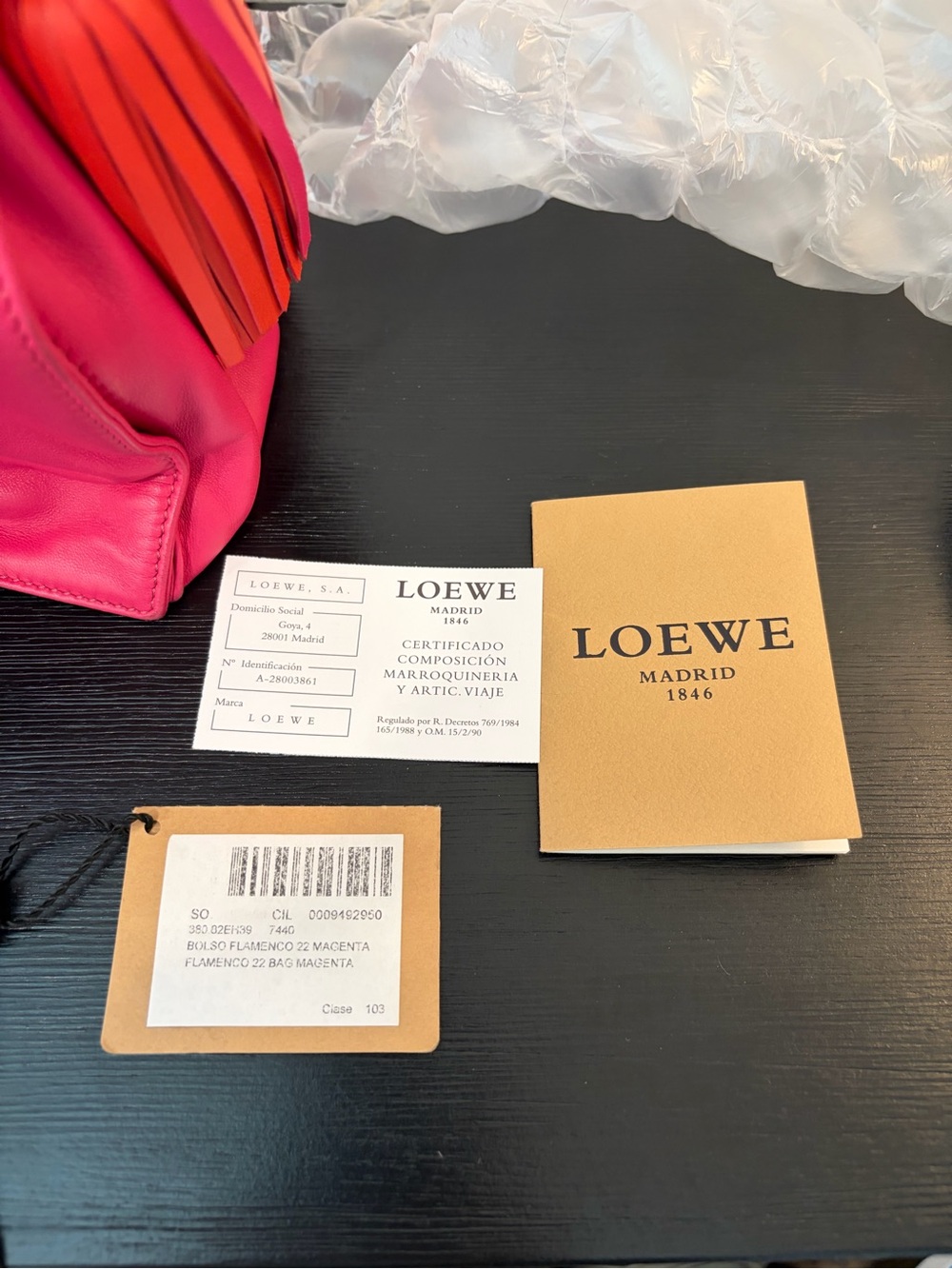 Loewe Flamenco Bag Leather Small crossbody - Picture 14 of 15